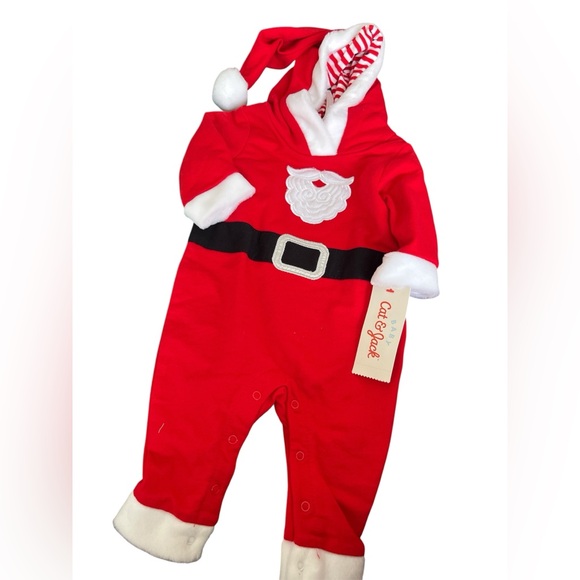 Carter's Gray Team Santa Bodysuit - Picture 3 of 4